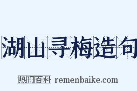 湖山寻梅造句是什么意思的图片